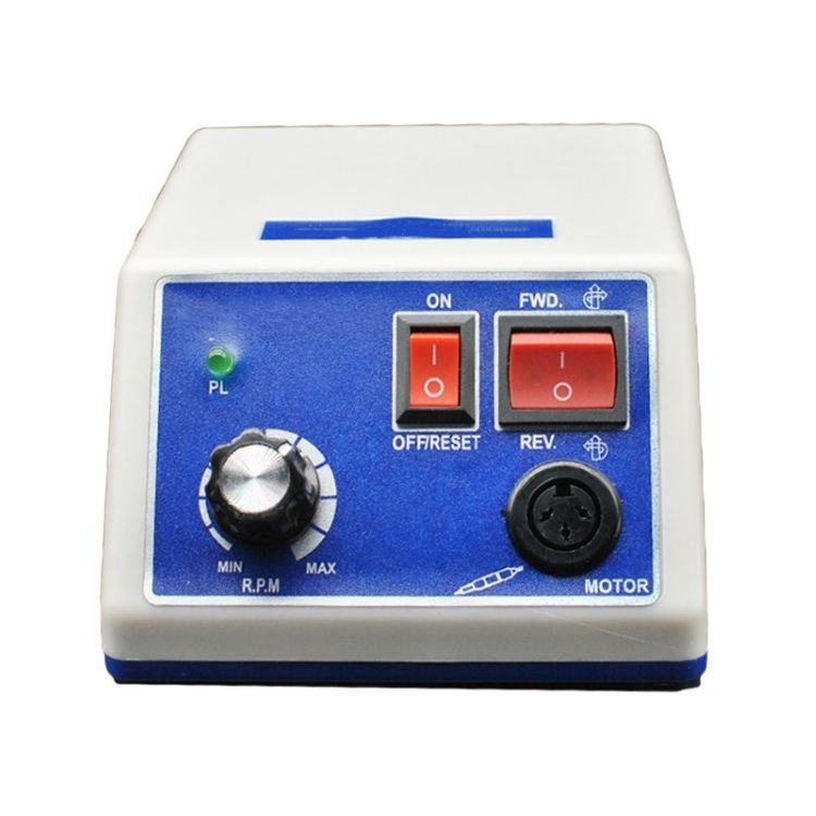 Dental Lab Micromotor Polisher + 35K RPM Straight Handpiece – Foot Control, 2.35mm Chuck