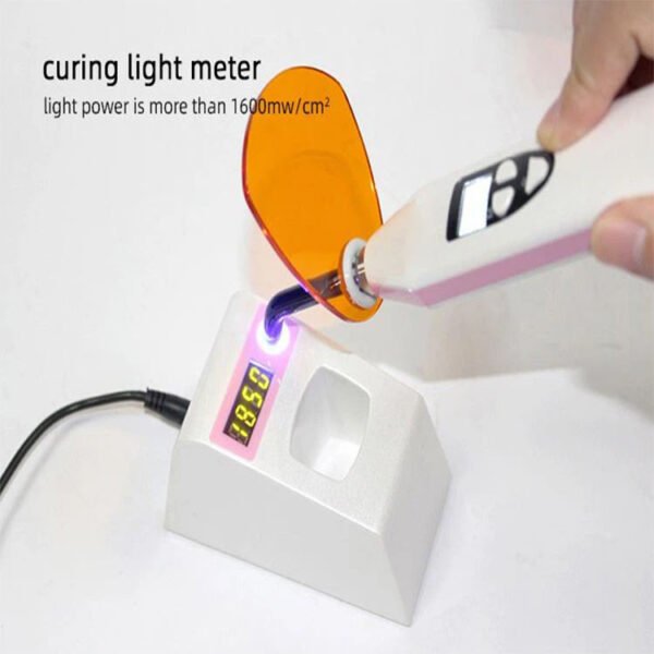 dental led curing light with led metering system
