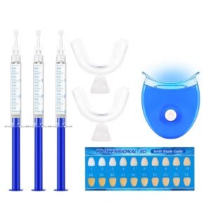home teeth whitening kit with blue light