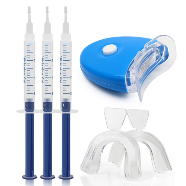 home teeth whitening kit with blue light