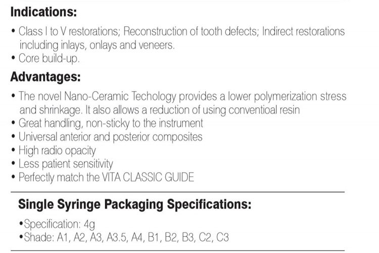 light curable universal composite